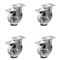 Service Caster 5 Inch Semi Steel Swivel Top Plate Caster Set with Total Lock Brake SCC SCC-TTL20S515-SSR-4 - alternate 1